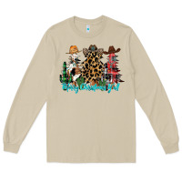Mushroom merry christmas y'all christmas trees Long Sleeve Tee - CowhideDigitalArt
