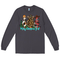 Smoke merry christmas y'all christmas trees Long Sleeve Tee - CowhideDigitalArt