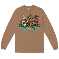 Toasted Coconut merry christmas y'all christmas trees Long Sleeve Tee - CowhideDigitalArt