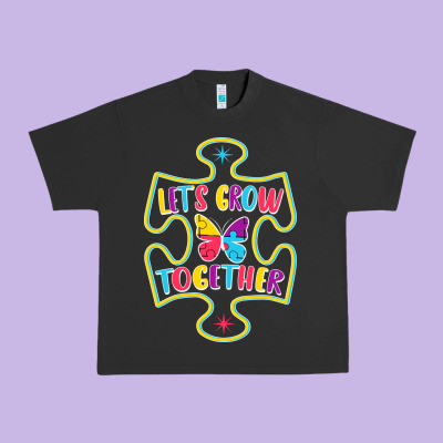 Let S Grow Together Urban Heavy Tee Designed By Cowhidedigitalart