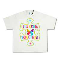 Pistachio Let s Grow Together Urban Heavy Tee - CowhideDigitalArt