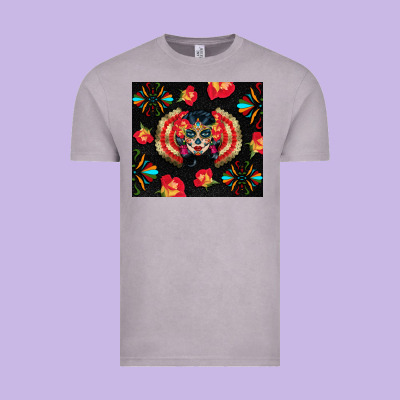 Sugar Skull Tumbler Vintage Tee Designed By Bundleandbundleshop