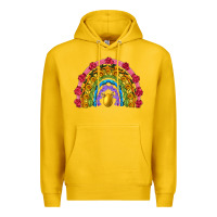 Lemon easter and spring with flowers carrots butterfly and sunflower rainbow Premium Hoodie - Artiststas