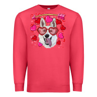Cardinal valentine's day  white shepherd Premium Sweatshirt - RanaPortraitStore