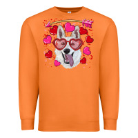 Carrot valentine's day  white shepherd Premium Sweatshirt - RanaPortraitStore