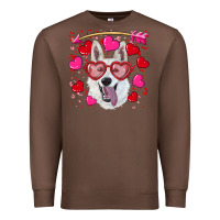 Chestnut valentine's day  white shepherd Premium Sweatshirt - RanaPortraitStore