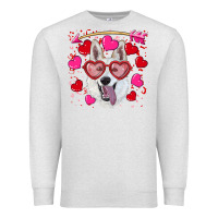 Oatmeal Heather valentine's day  white shepherd Premium Sweatshirt - RanaPortraitStore