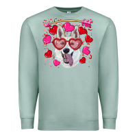 Seafoam valentine's day  white shepherd Premium Sweatshirt - RanaPortraitStore