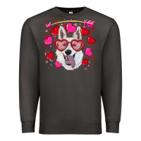 Smoke valentine's day  white shepherd Premium Sweatshirt - RanaPortraitStore