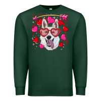 Sports Green valentine's day  white shepherd Premium Sweatshirt - RanaPortraitStore