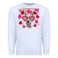 White valentine's day  white shepherd Premium Sweatshirt - RanaPortraitStore