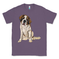 Lavender saint bernard Classic Tee - RanaPortraitStore