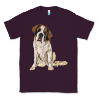 Plum saint bernard Classic Tee - RanaPortraitStore