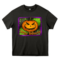 Asphalt happy halloween jack o' lantern pumpkin Heavy Core Tee - Jasminsmagicworld