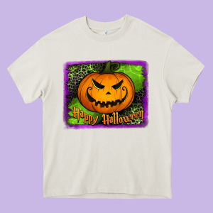 Happy Halloween Jack O' Lantern Pumpkin Heavy Core Tee Designed By Jasminsmagicworld
