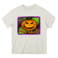 Cream happy halloween jack o' lantern pumpkin Heavy Core Tee - Jasminsmagicworld