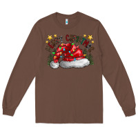Chestnut merry Christmas santa Long Sleeve Tee - CowhideDigitalArt