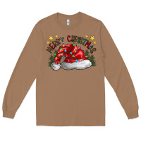 Toasted Coconut merry Christmas santa Long Sleeve Tee - CowhideDigitalArt