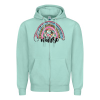Seafoam western nurse rainbow Zipper Hoodie - RanaPortraitStore