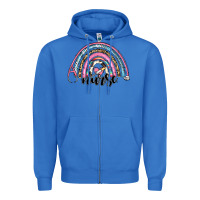 True Royal western nurse rainbow Zipper Hoodie - RanaPortraitStore