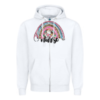 White western nurse rainbow Zipper Hoodie - RanaPortraitStore