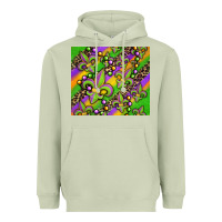 Matcha mardi gras carnival fleur de lis Heavyweight Hoodie - Jasminsmagicworld