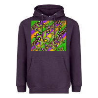 Plum mardi gras carnival fleur de lis Heavyweight Hoodie - Jasminsmagicworld