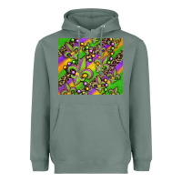 Sage mardi gras carnival fleur de lis Heavyweight Hoodie - Jasminsmagicworld