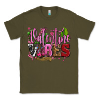 Army Green valentine vibes with cowgirl boots olivia Classic Tee - OliviaCreatesArt