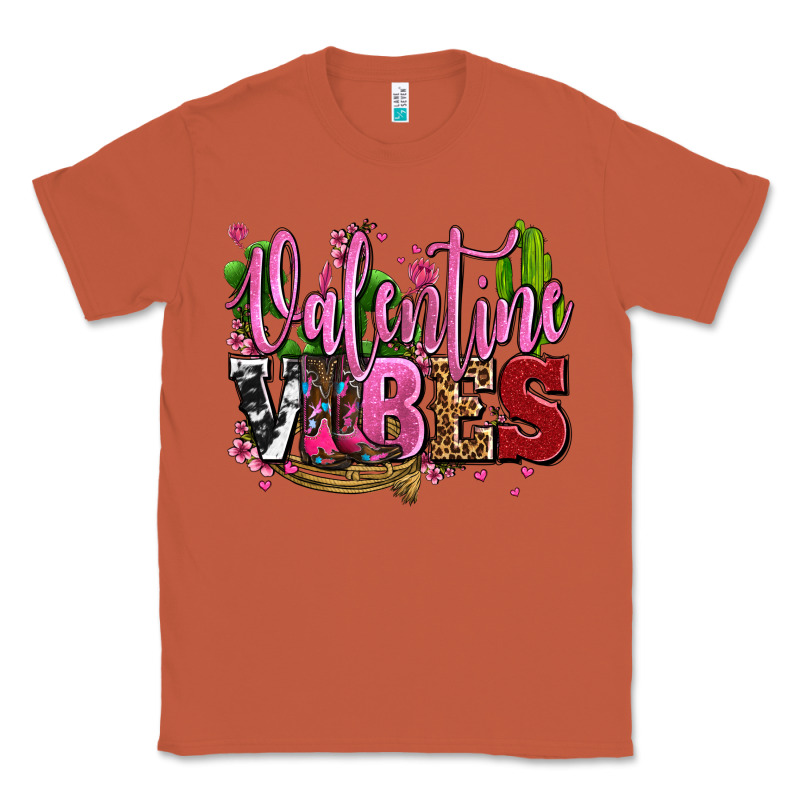 Valentine Vibes With Cowgirl Boots Olivia Classic Tee by OliviaCreatesArt | Teevron