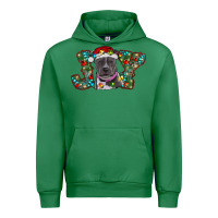 Emerald christmas joy pitbull Urban Hoodie - RanaPortraitStore