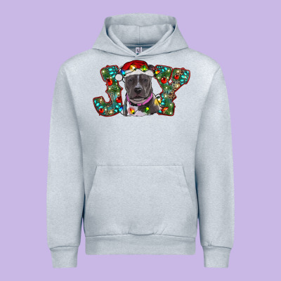 Christmas Joy Pitbull Urban Hoodie Designed By Ranaportraitstore