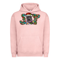 Pigment Salmon christmas joy pitbull Urban Hoodie - RanaPortraitStore