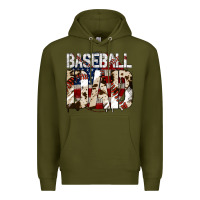 Army Green baseball dad Premium Hoodie - Jasminsmagicworld