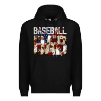Black baseball dad Premium Hoodie - Jasminsmagicworld