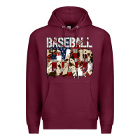 Burgundy baseball dad Premium Hoodie - Jasminsmagicworld