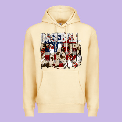 Baseball Dad Premium Hoodie Designed By Jasminsmagicworld