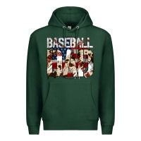 Sports Green baseball dad Premium Hoodie - Jasminsmagicworld