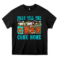Black pray till the cows come home olivia Heavy Core Tee - OliviaCreatesArt