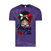Cloud Purple mexican mamacita messy bun Vintage Tee - BundleAndBundleShop