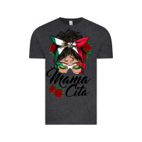 Vintage Black mexican mamacita messy bun Vintage Tee - BundleAndBundleShop