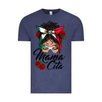 Vintage Denim mexican mamacita messy bun Vintage Tee - BundleAndBundleShop