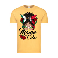 Vintage Mustard mexican mamacita messy bun Vintage Tee - BundleAndBundleShop