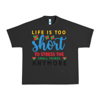 Pigment Black life is too to stress the small things anymo Urban Heavy Tee - CowhideDigitalArt