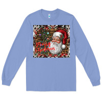 Colony Blue merry Christmas Long Sleeve Tee - CowhideDigitalArt