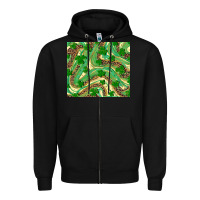 Black shamrock leopard Zipper Hoodie - RanaPortraitStore