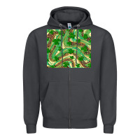 Smoke shamrock leopard Zipper Hoodie - RanaPortraitStore
