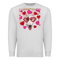 Valentine's Day  Bull Terrier Premium Sweatshirt | Teevron