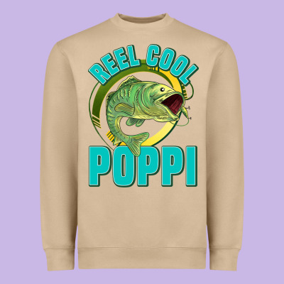 Reel Cool Poppi Heavyweight Sweatshirt Designed By Jasminsmagicworld