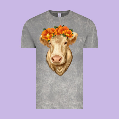 Charolais Cow Vintage Tee Designed By Ranaportraitstore